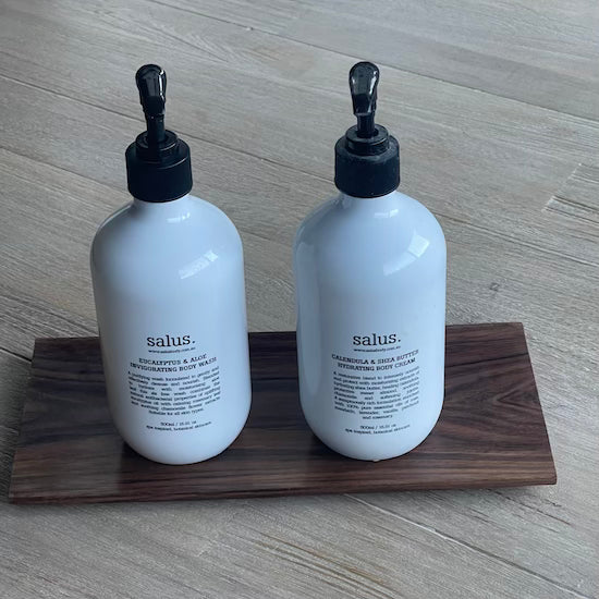 Long Wood Bathroom Tray – Rawluxe