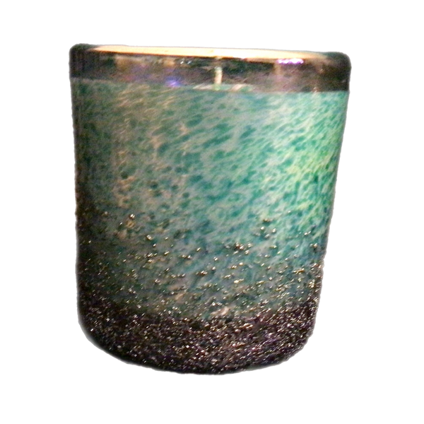 Rawluxe Candle Hand Blown Italian Glass in Mint