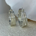 Bondi earrings with the most beartiful texture of flowing silver,