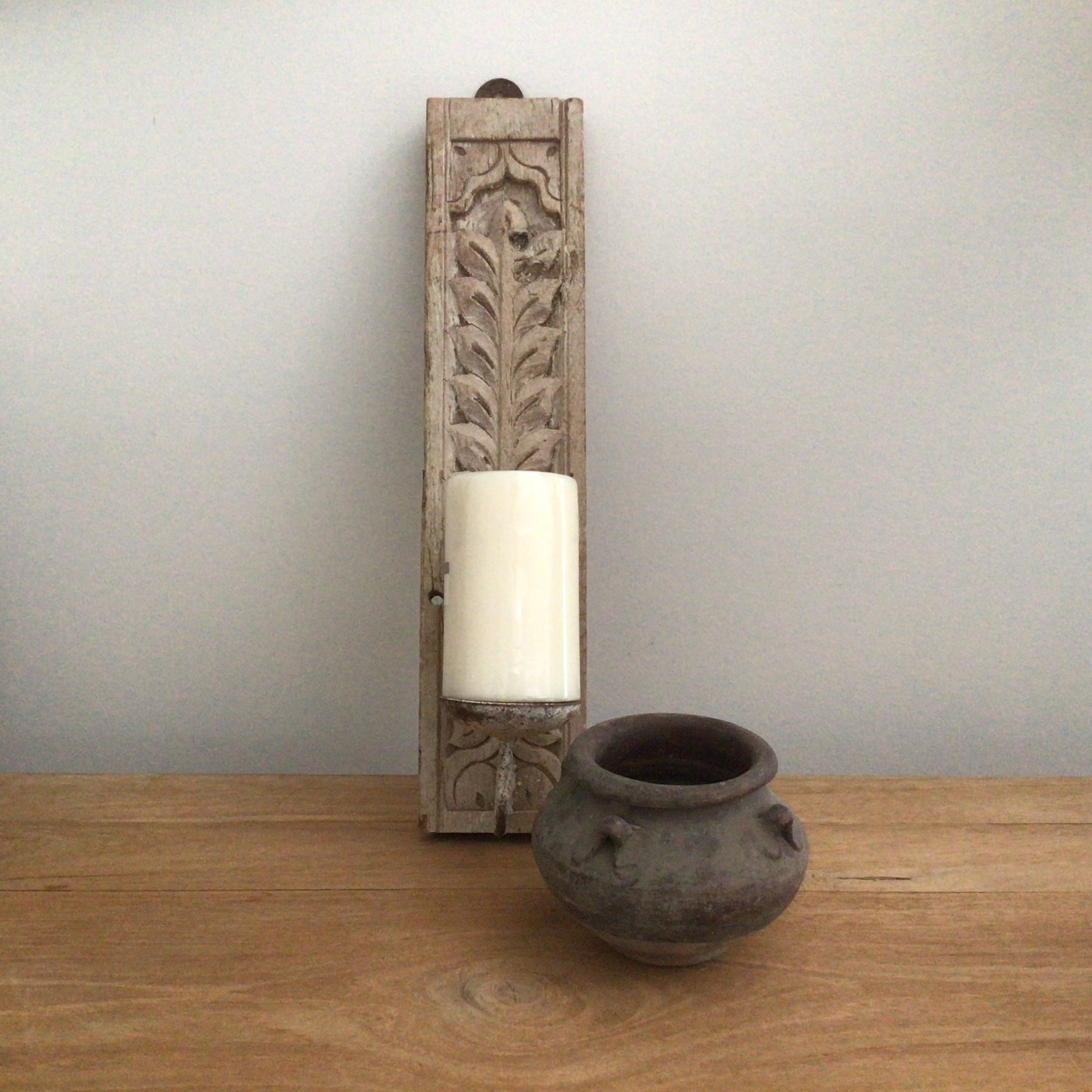 Vintage wall candle holder