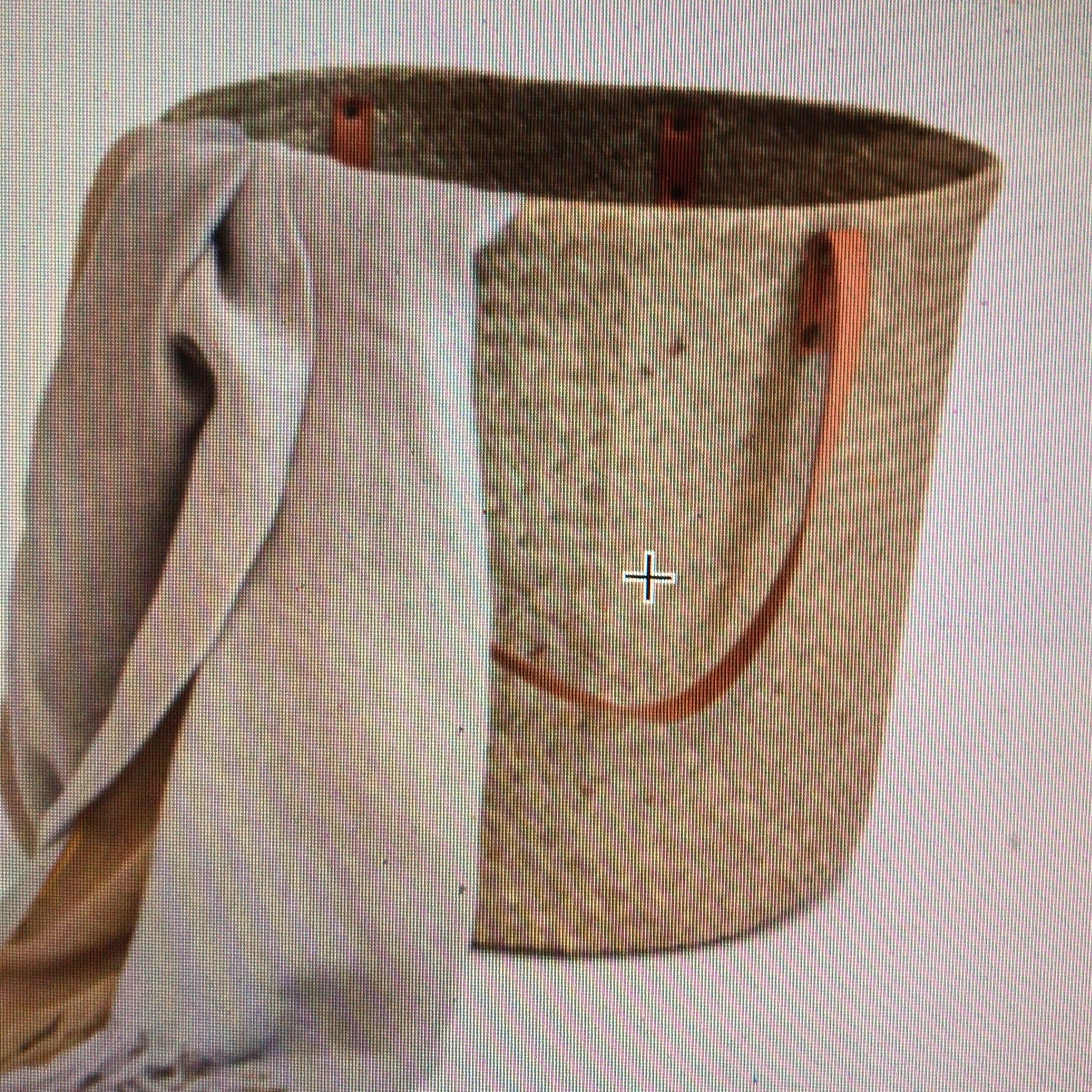 Basket long leather handles