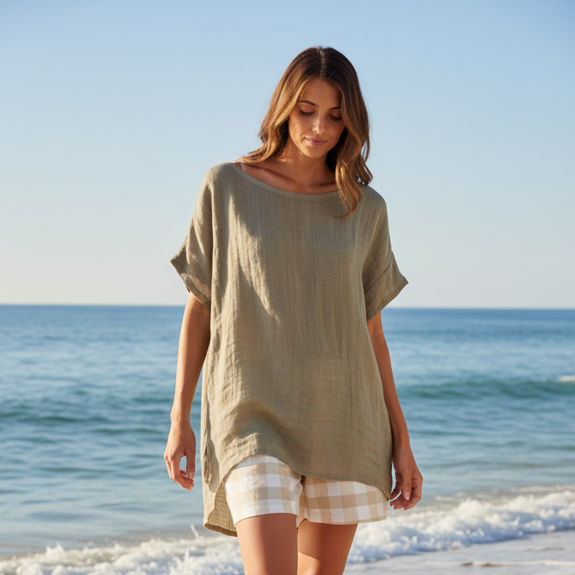 Crepon Tunic