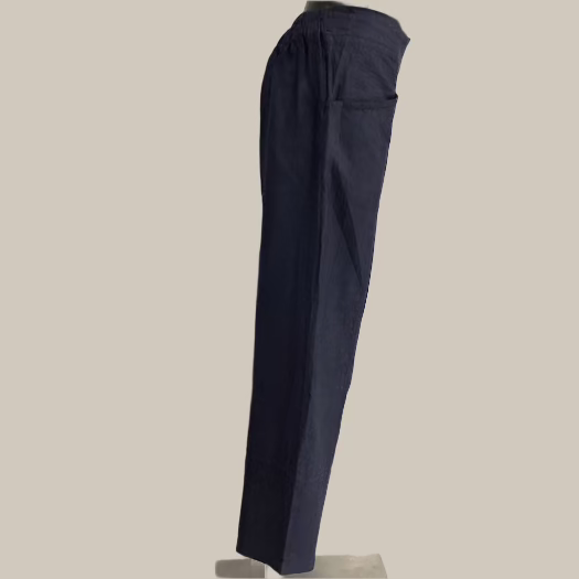 Italia-Cargo Pant-Linen-Navy