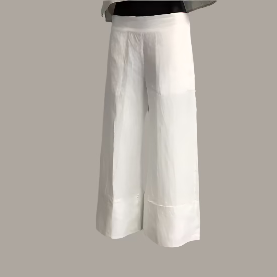 Beautifully made in Italy wide legged linen pants, with there large waist band are fabulous for women of all ages. 