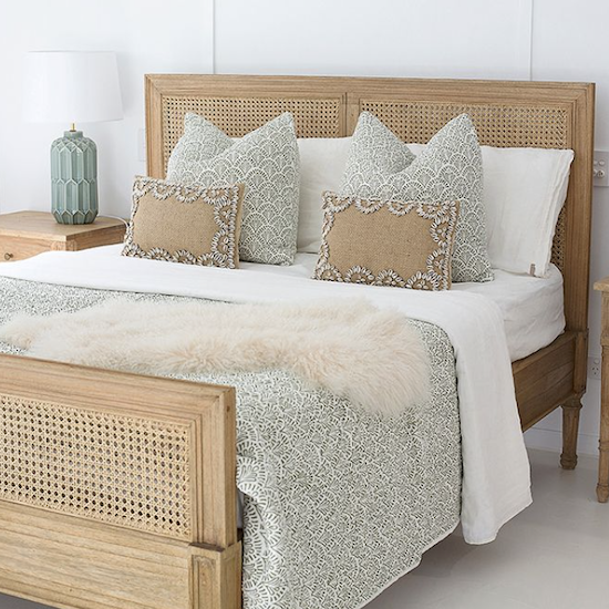 Hamilton Bedhead + Bedend Weathered Oak Queen
