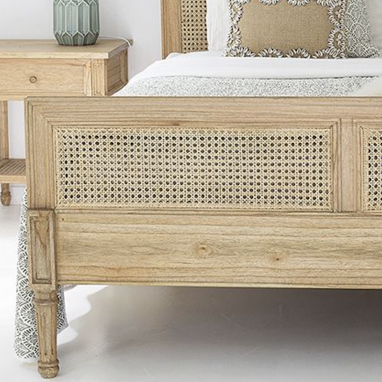 Hamilton Bedhead + Bedend Weathered Oak Queen
