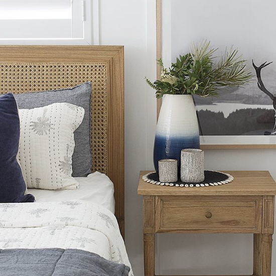 Hamilton Bedhead Weathered Oak Queen