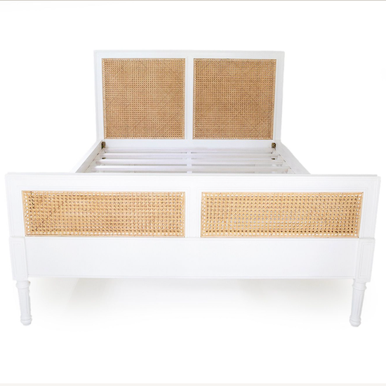 Hamilton Bedhead + Bedend White Queen Size