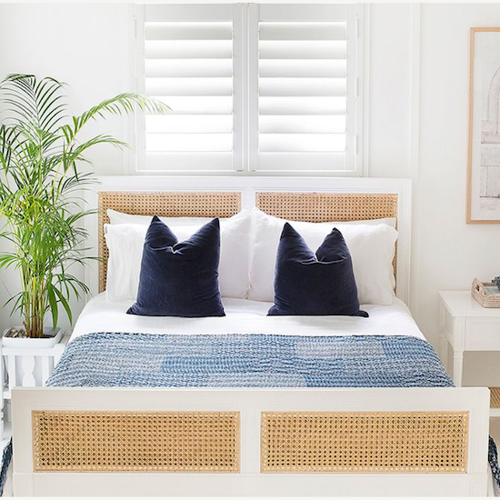 Hamilton Bedhead + Bedend White Queen Size