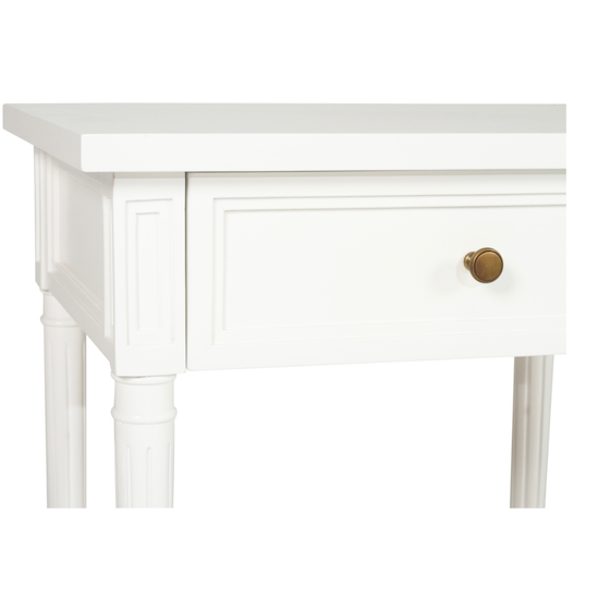 Hamilton Bedside Table White