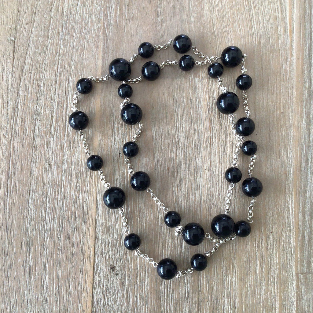 Onyx Marbles Necklace