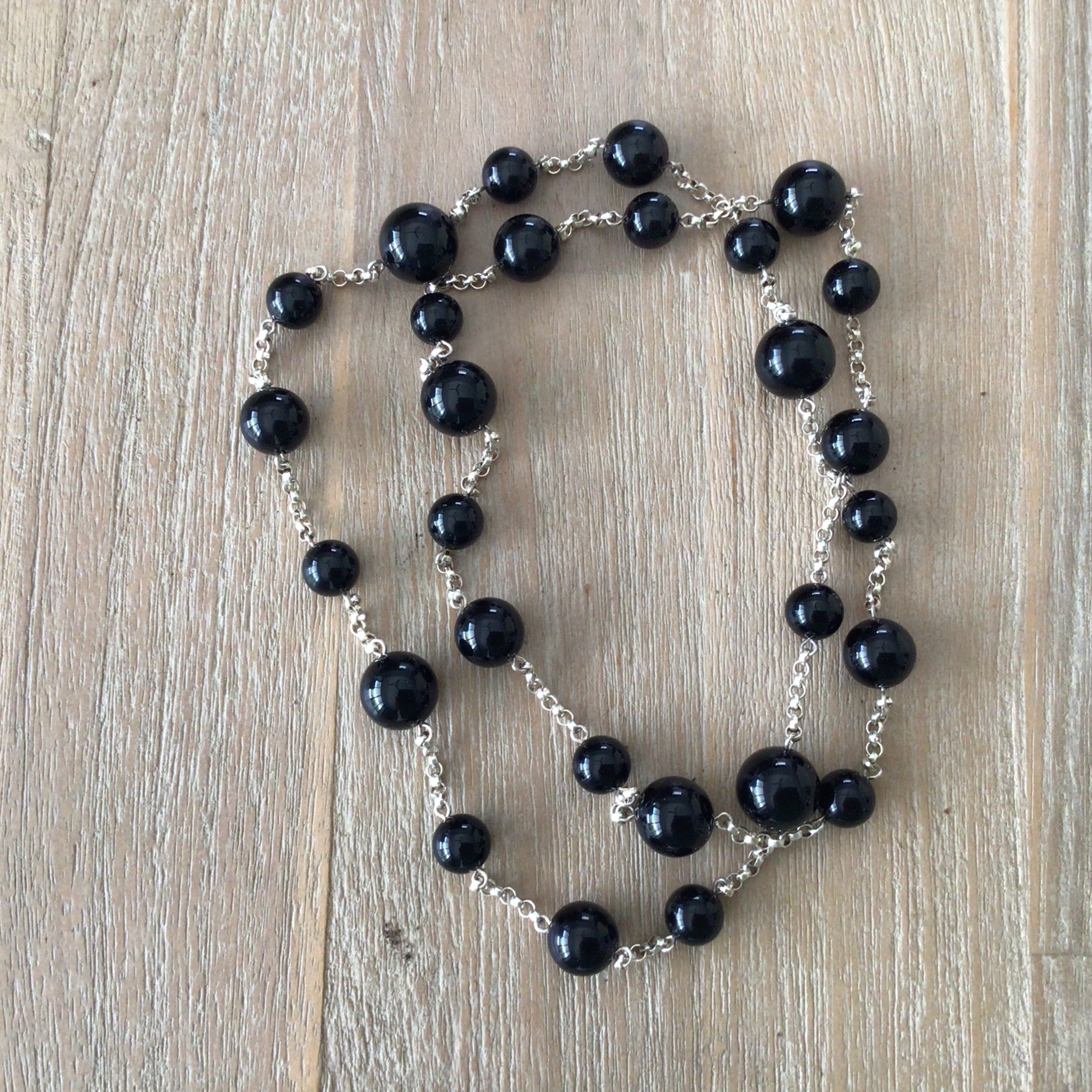 Onyx Marbles Necklace