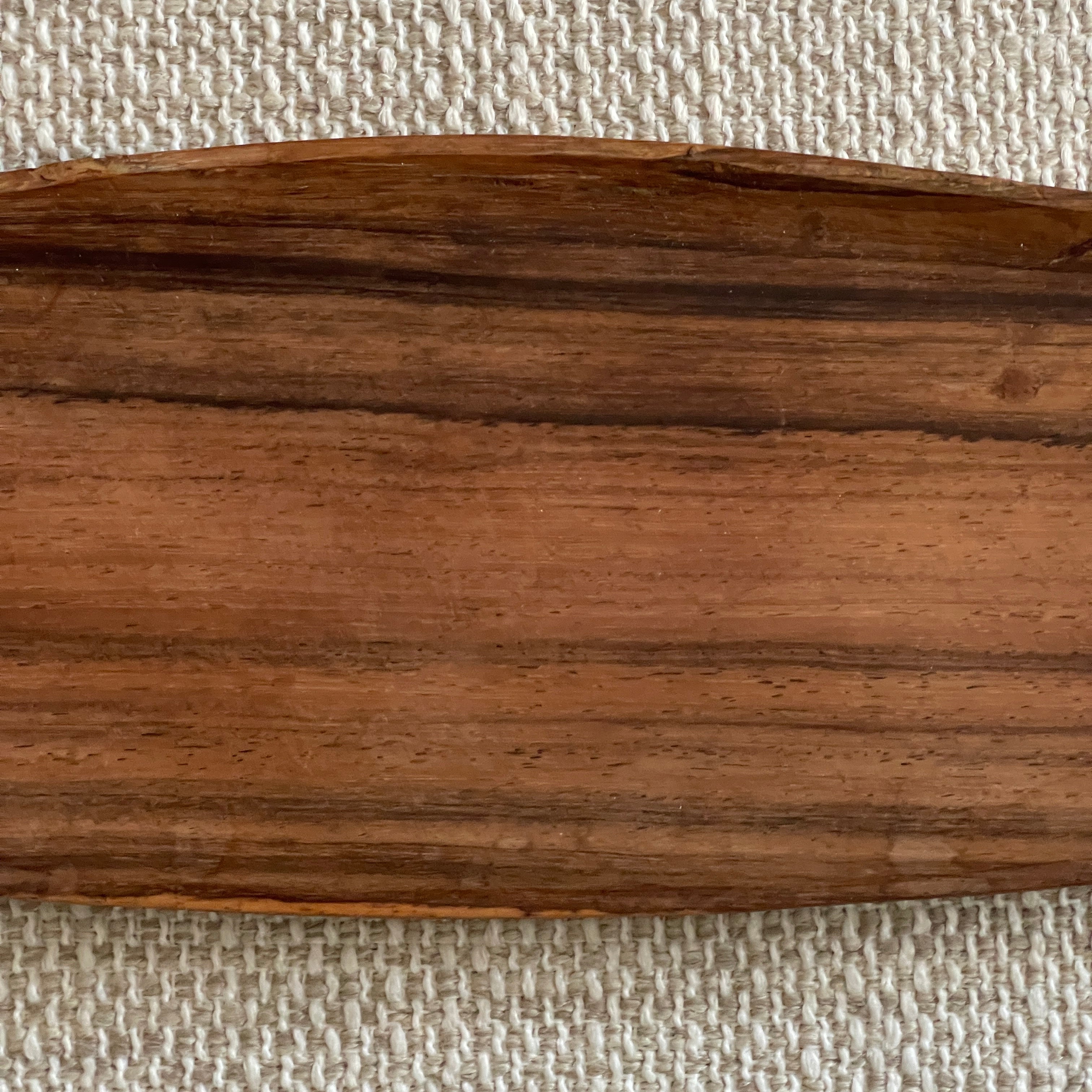 Wooden dish long oval