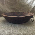 Wooden Bowl with side ring detail Medium