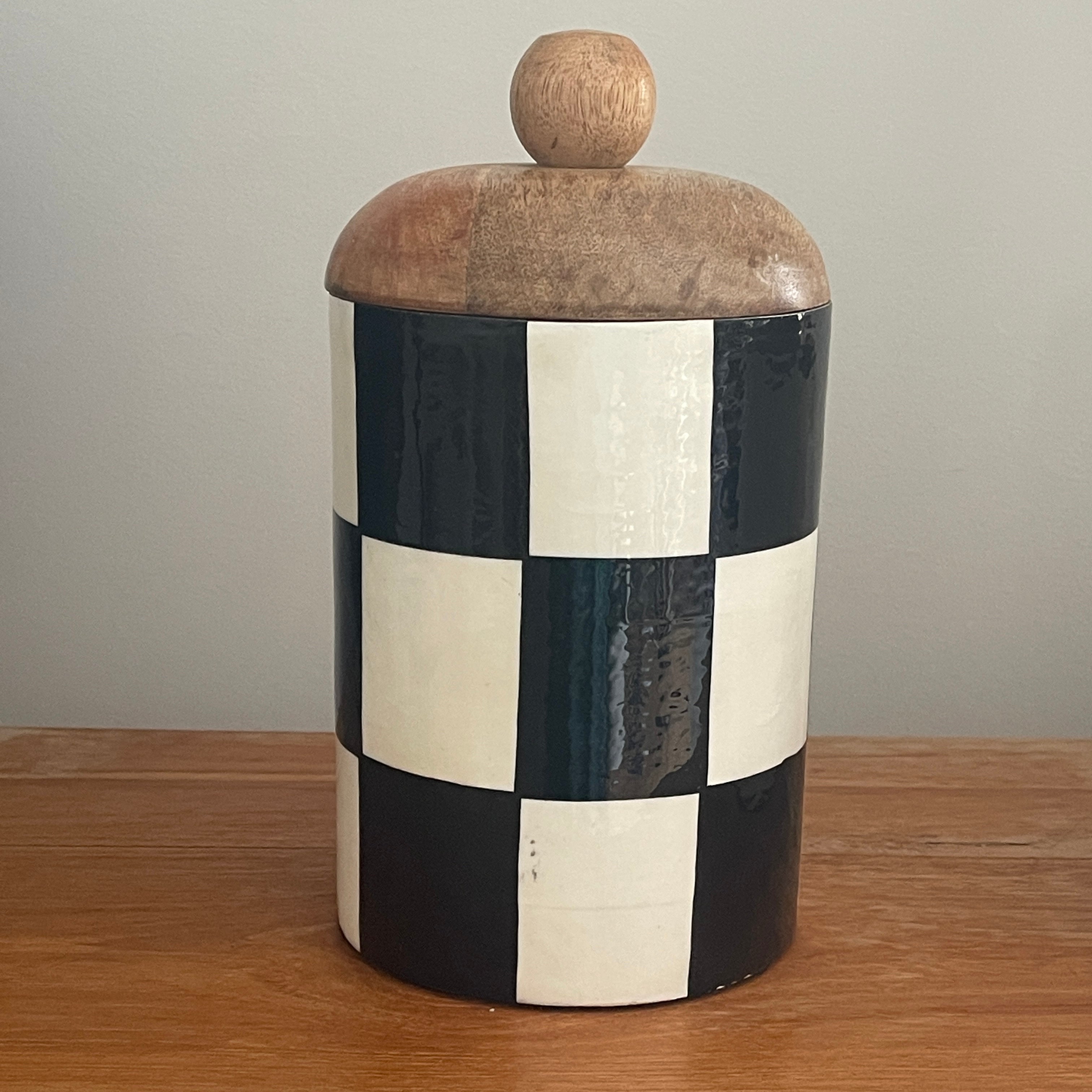 Canisters Mango Wood Enamel