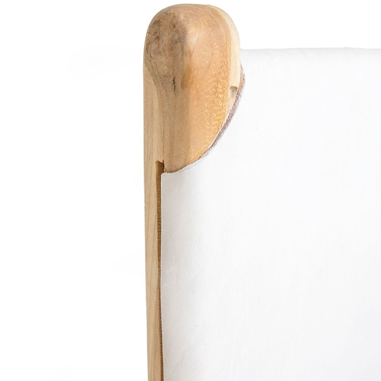 Pasadena Leather Side Chair White