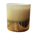 Rawluxe Candle Gold White Glass Cape Verde