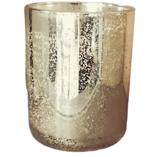 Rawluxe Style Candle Aegean Sea Silver Glass