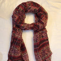 Scarf Geo Burgundy