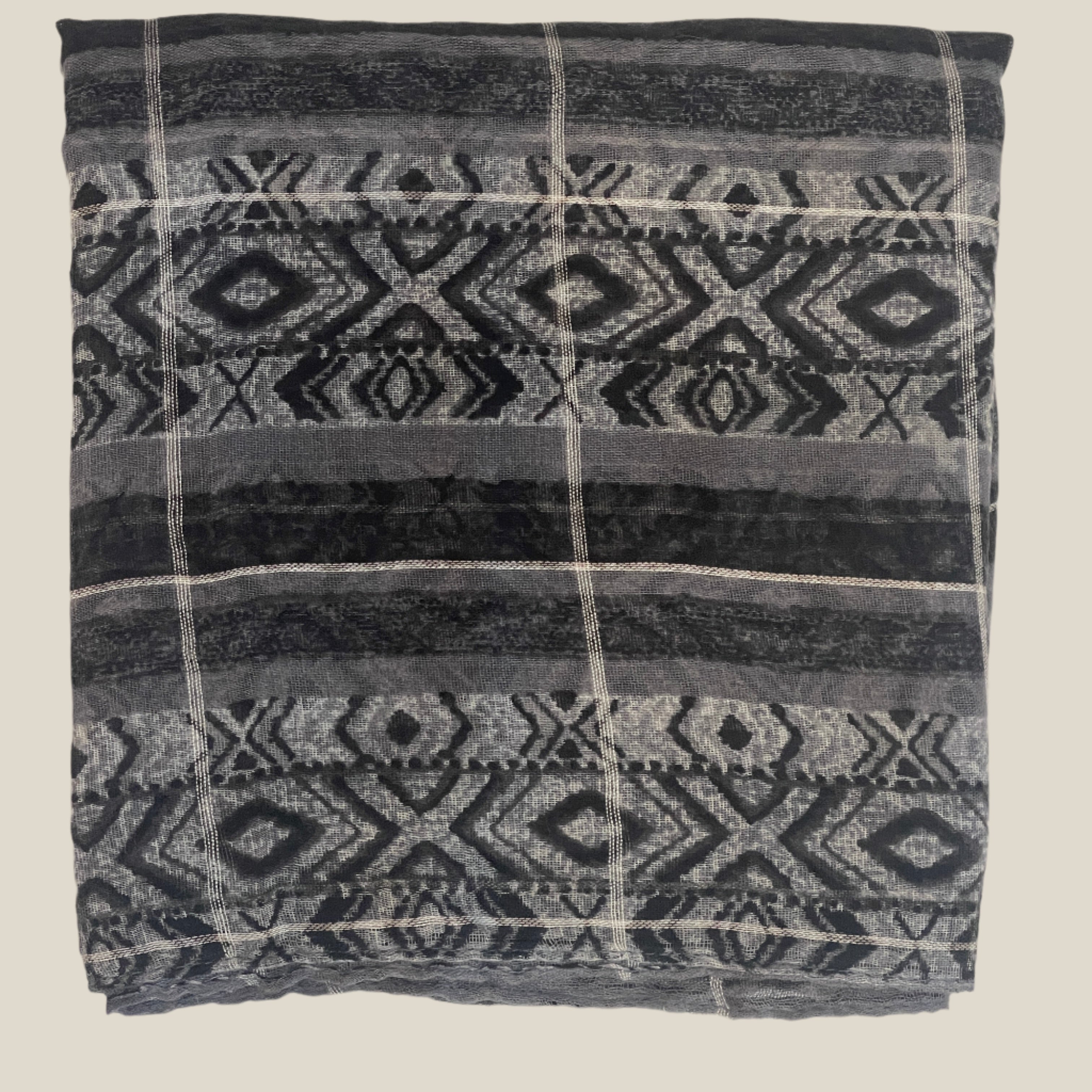 Scarf Geo Greys