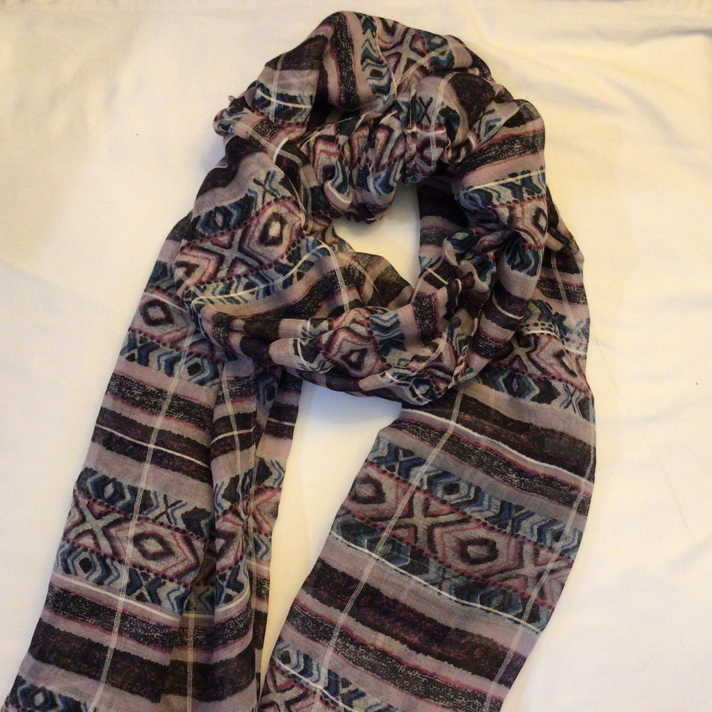 Scarf Geo Musk and Blue