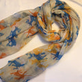 Scarf Deers on the Run Cream