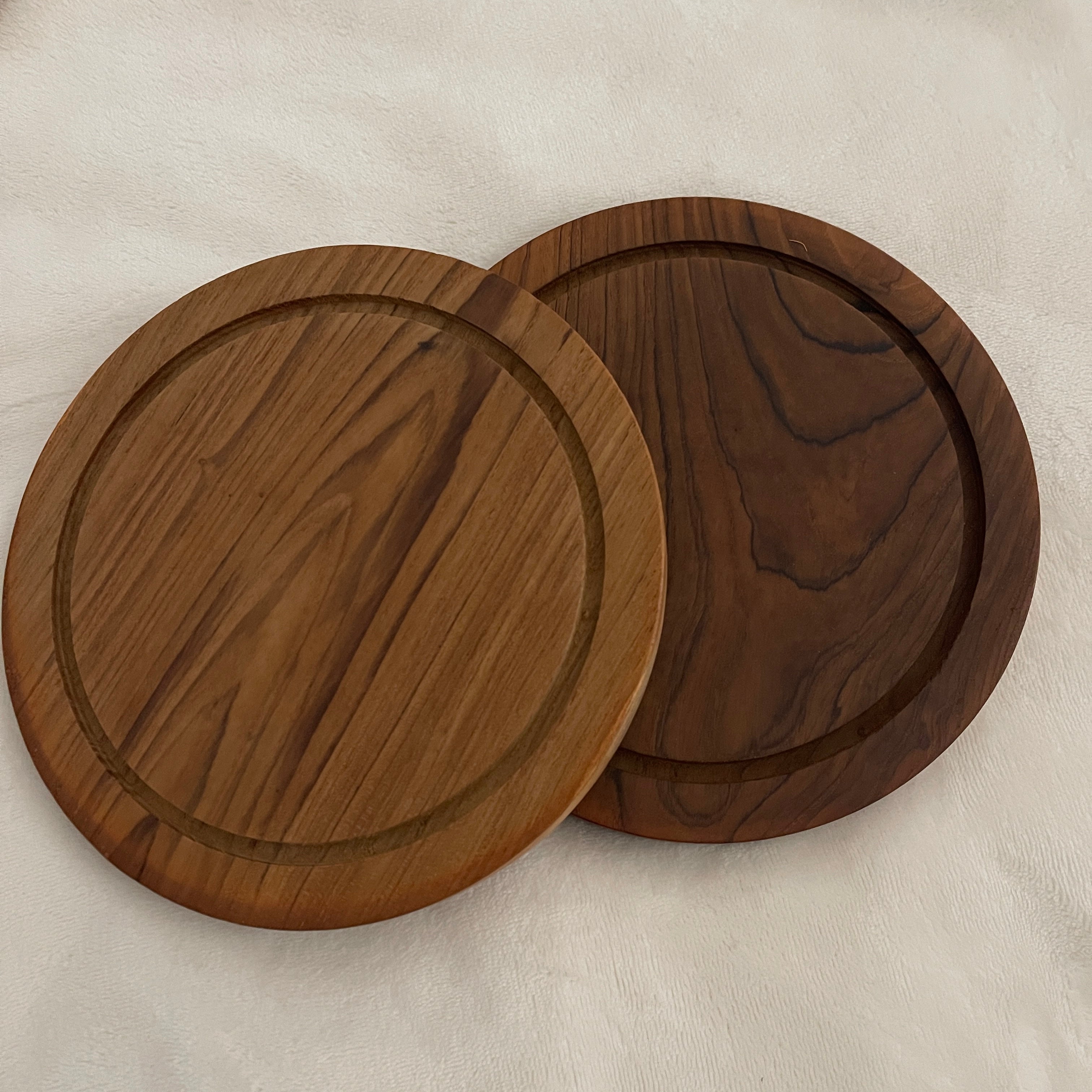 Teak  Round Cheese Board