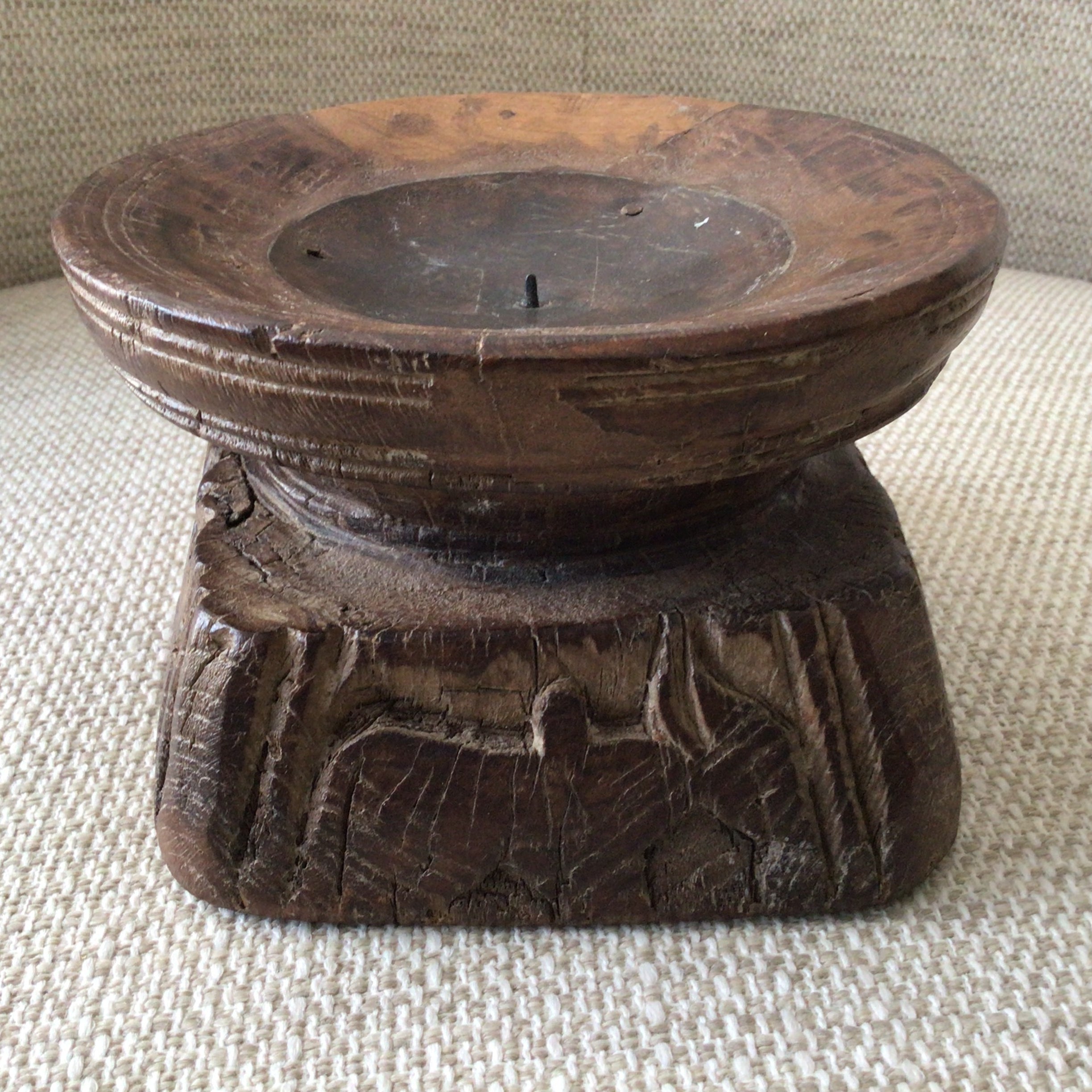 Wooden Seeder Candle Holder