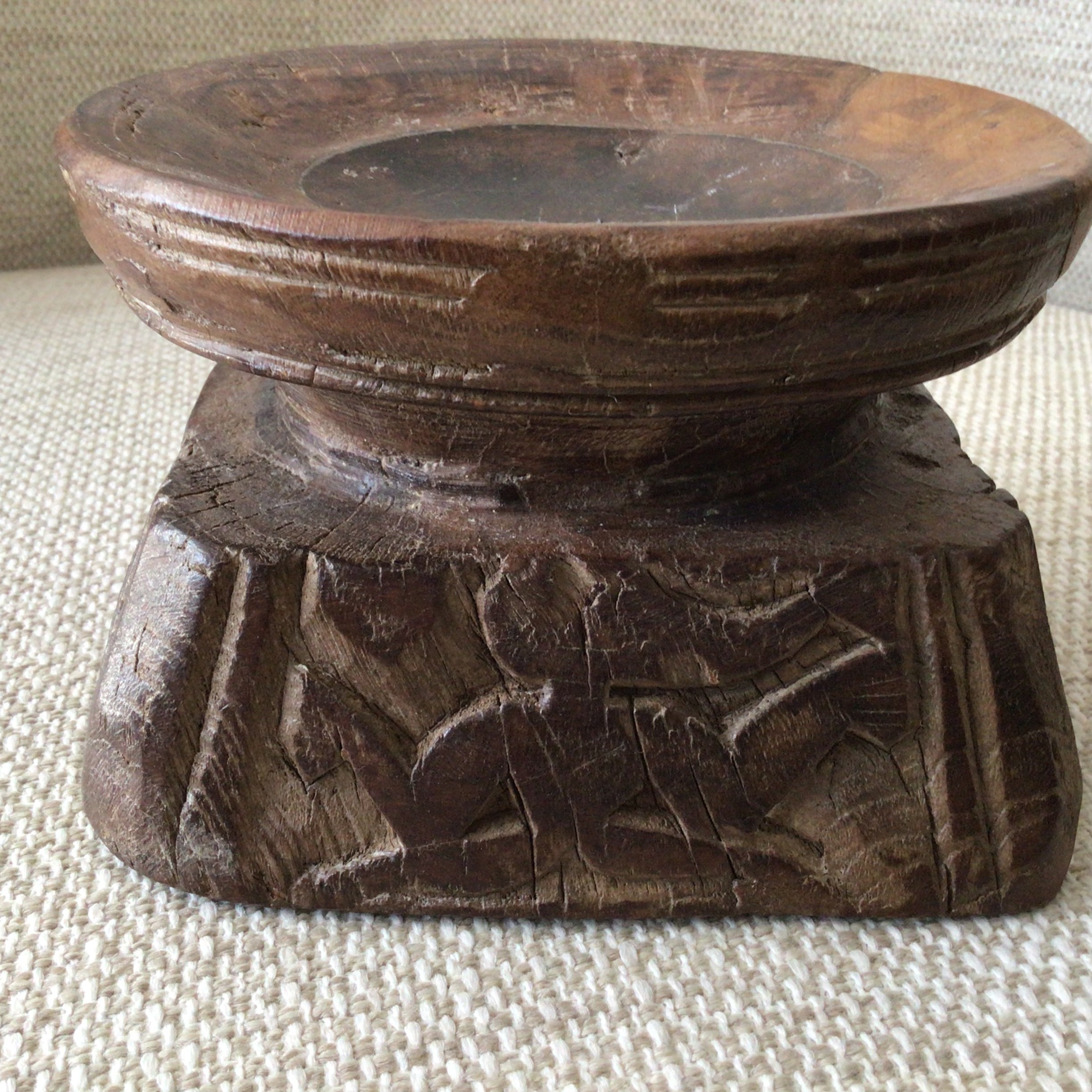 Wooden Seeder Candle Holder