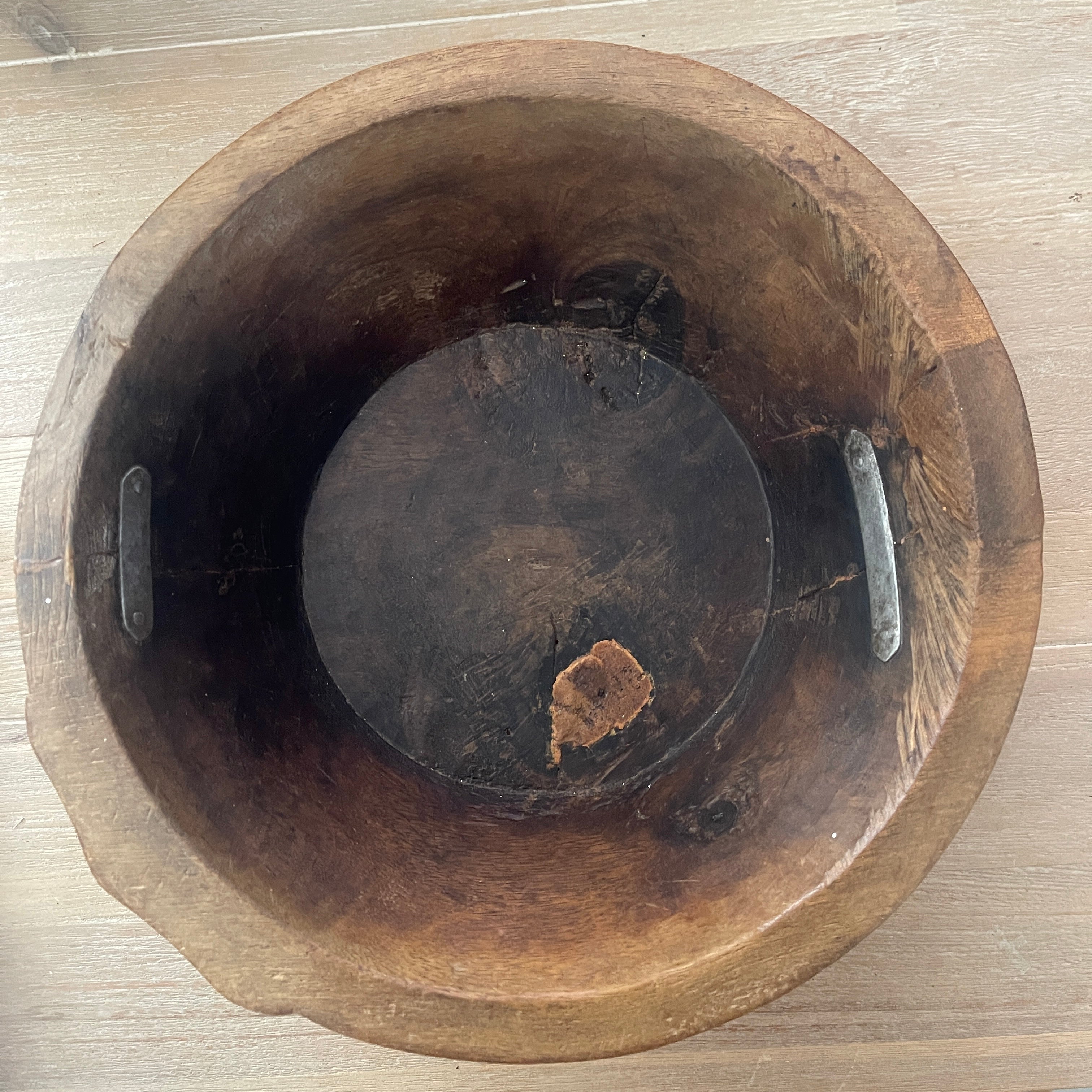 Wooden Bowl Vintage with Banding