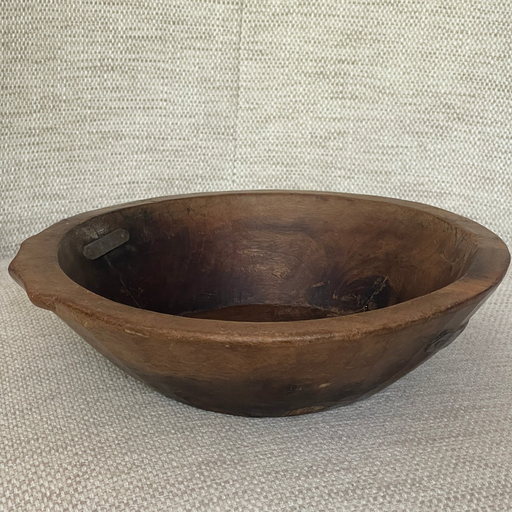 Wooden Bowl Vintage with Banding