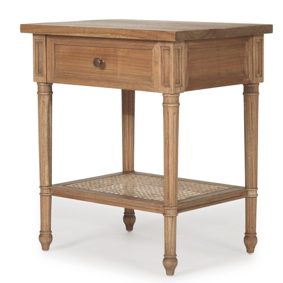 Hamilton Bedside Table Weathered Oak