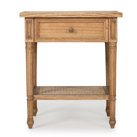 Hamilton Bedside Table Weathered Oak
