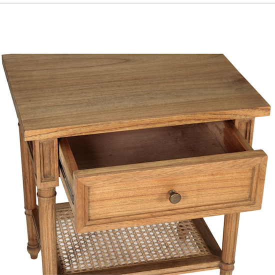 Hamilton Bedside Table Weathered Oak