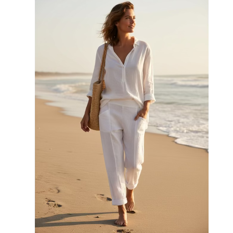Linen Cargo Pant