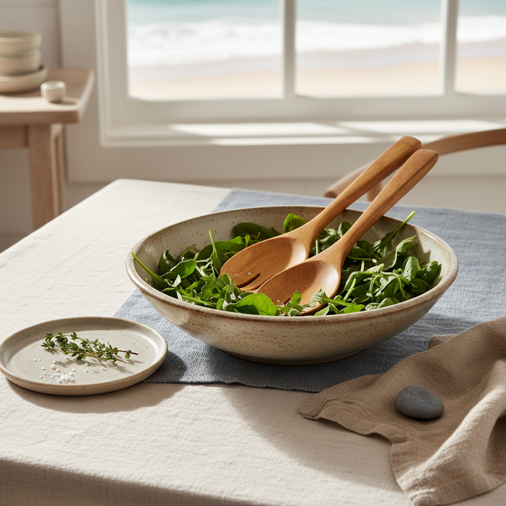 "Bamboo" Salad Servers