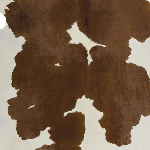 Exquisite Natural Cow Hide Brown White