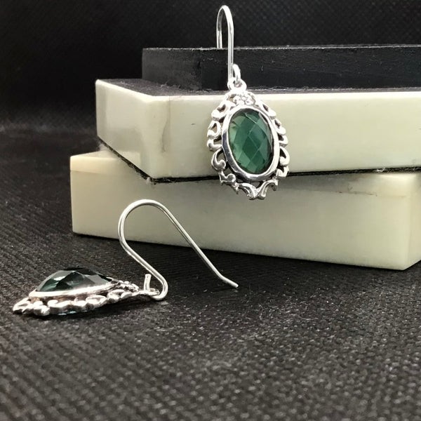 Rome Filigre Emerald  Earring