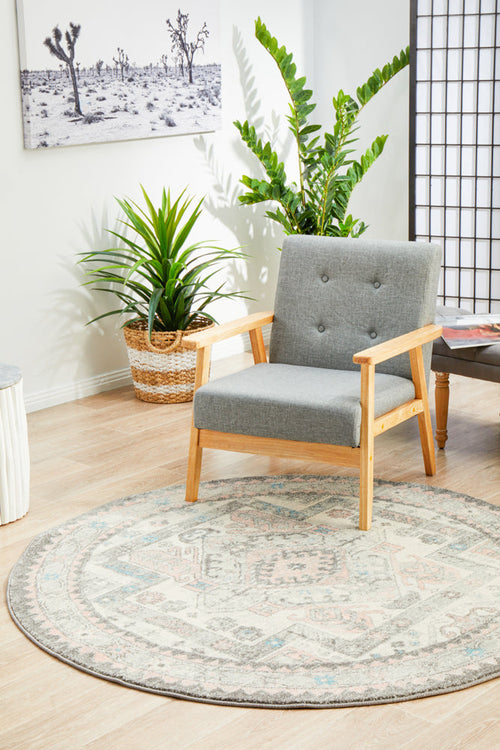Avenue 704 Silver Round Rug