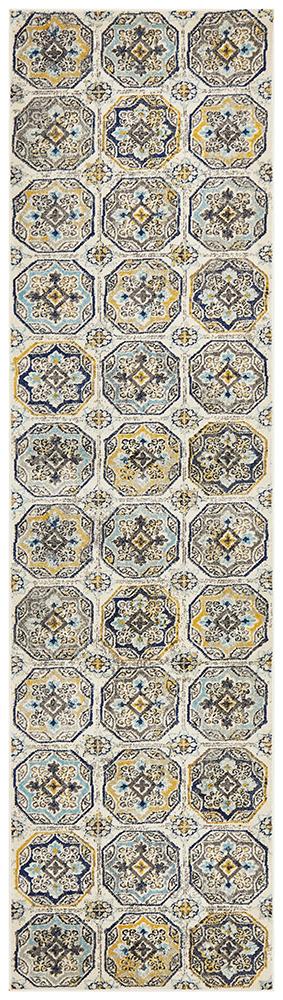 Babylon 204 Blue  Runner Rug