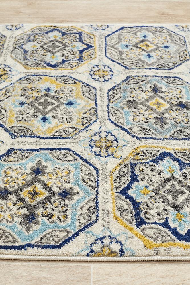 Babylon 204 Blue  Runner Rug