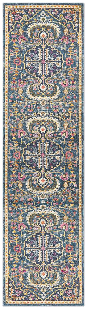 Babylon 209 Navy  Runner Rug