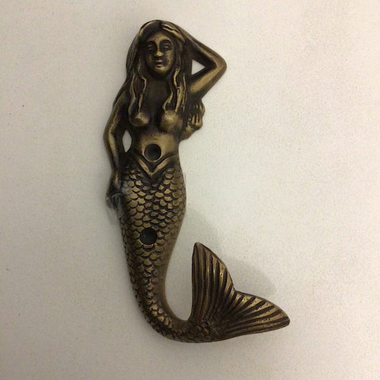 Brass Mermaid Hook