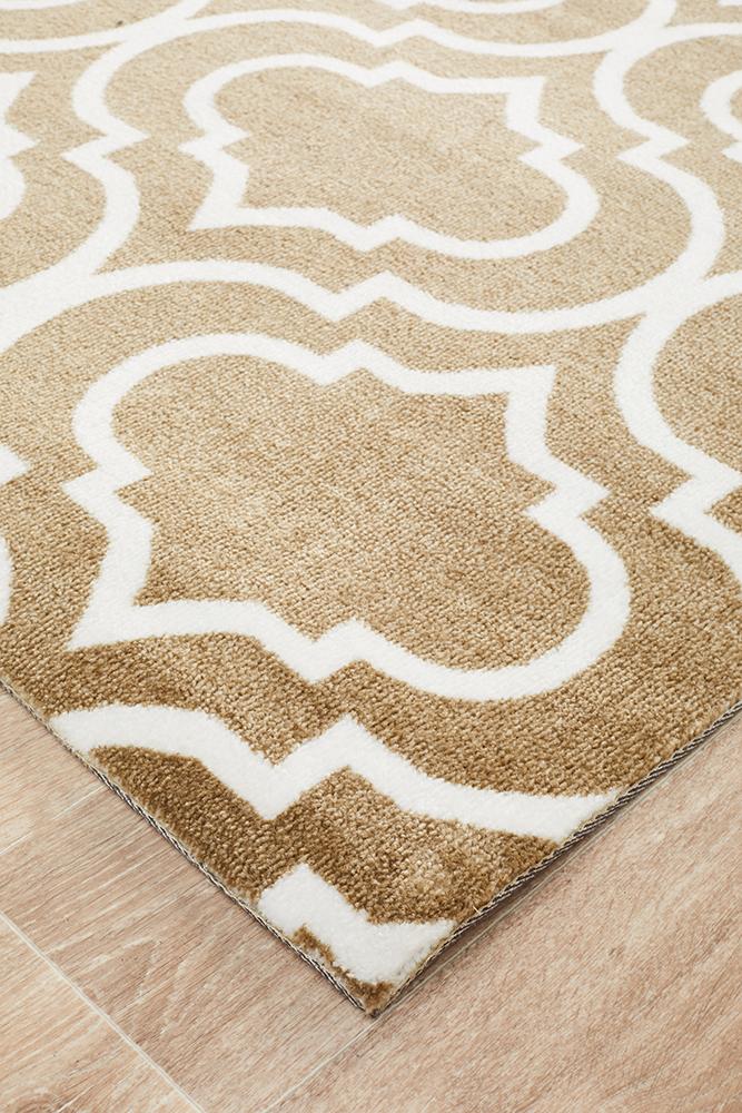 City Modern Trelliss design Rug Ash