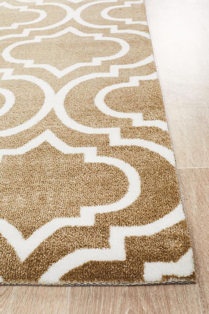 City Modern Trelliss design Rug Ash