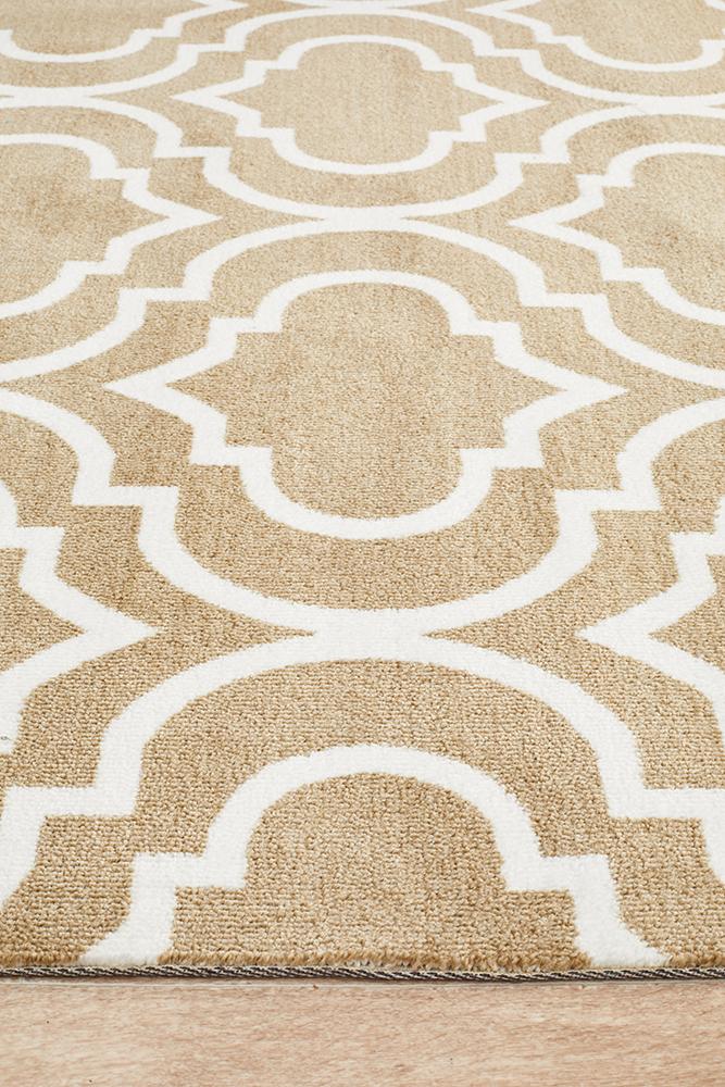 City Modern Trelliss design Rug Ash