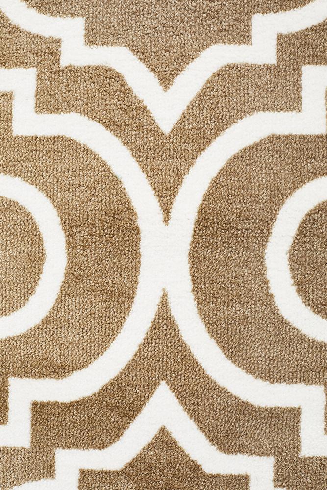 City Modern Trelliss design Rug Ash