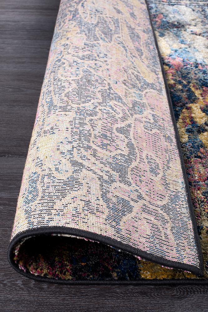 Dreamscape Splash Modern Midnight Runner Rug