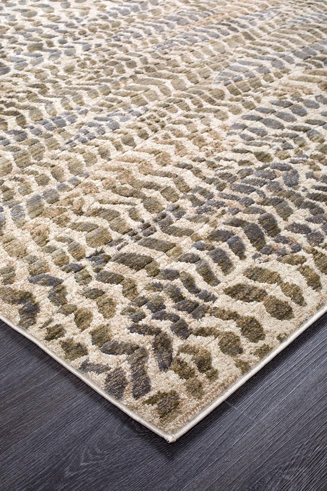 Dreamscape Progress Modern Sage Runner Rug