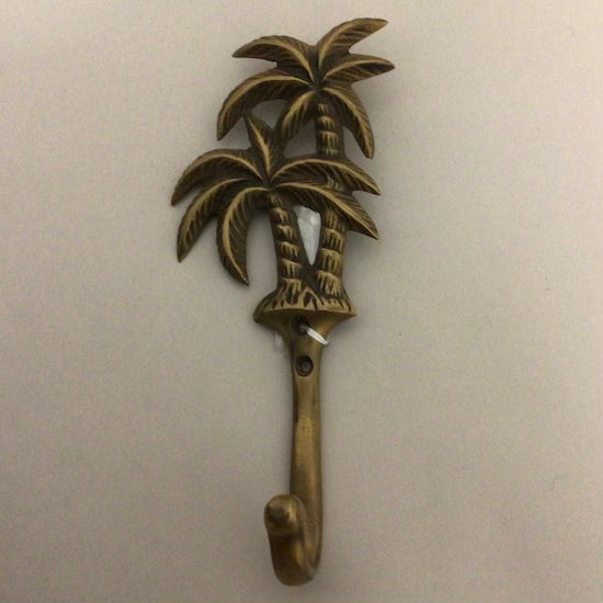 Brass Double Palm Tree Hook